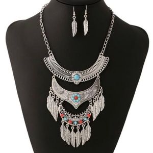 Bohemian Tibetan Elegant Silver Necklace